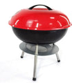 Modern Premium Portable Steel BBQ Charcoal Grill 14 Inch Kettle Chrome Plating Durable Lightweight Smokeless Design 2-3 People