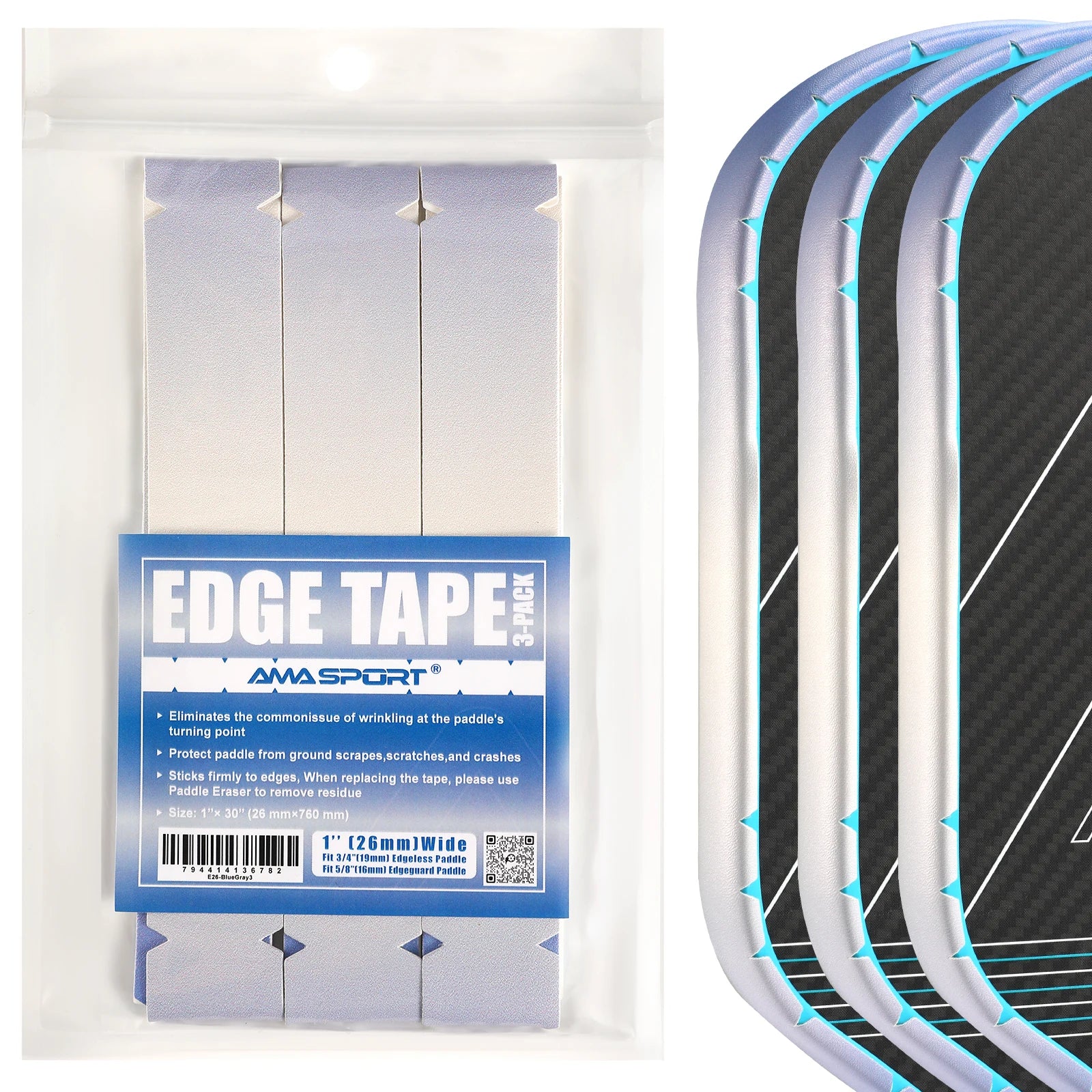 AMASPORT Hot Selling Racket Frame Protector Ready to Ship Pickleball Paddle Accessories Edge Guard Tape
