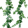 Silk Green Ivy Garland Vine Artificial Grass Flower Hanging for Bedroom Wedding Arch Apartment Room Garden Fence Greenery Decor
