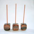 Huiying Good Selling Yellow Tiger Eye Cube Shape Incense Stick Holder