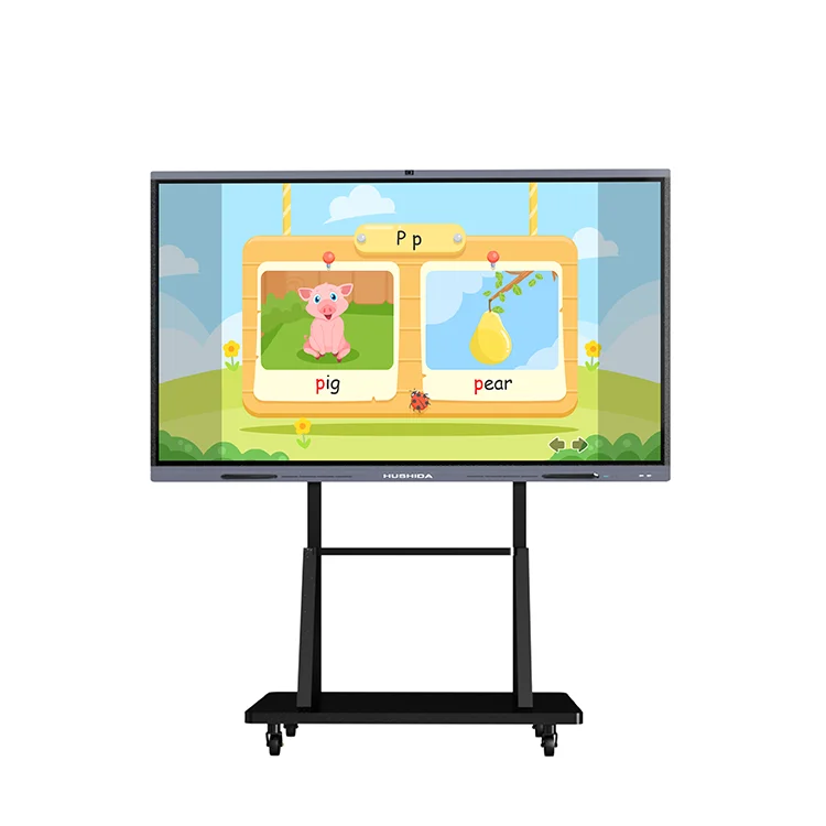 HUSHIDA Portable Smart Flat Electronic Whiteboard Digital Interactive Board with Bytello Teaching/meeting Software