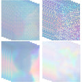 Wholesale Premium Waterproof UV Coated Holographic Adhesive PET Sticker Paper Blank Printable Vinyl Rolls Inkjet Printers