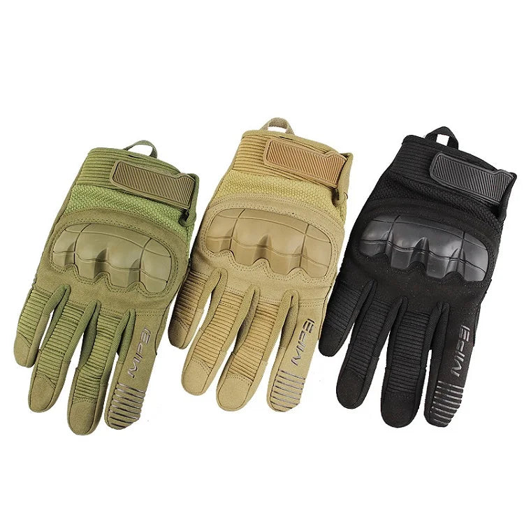 Sturdyarmor OEM Custom Nylon Tactical Full Finger Gloves-High Strength Wear Resistant Black/Camouflage Outdoor Labor Protection