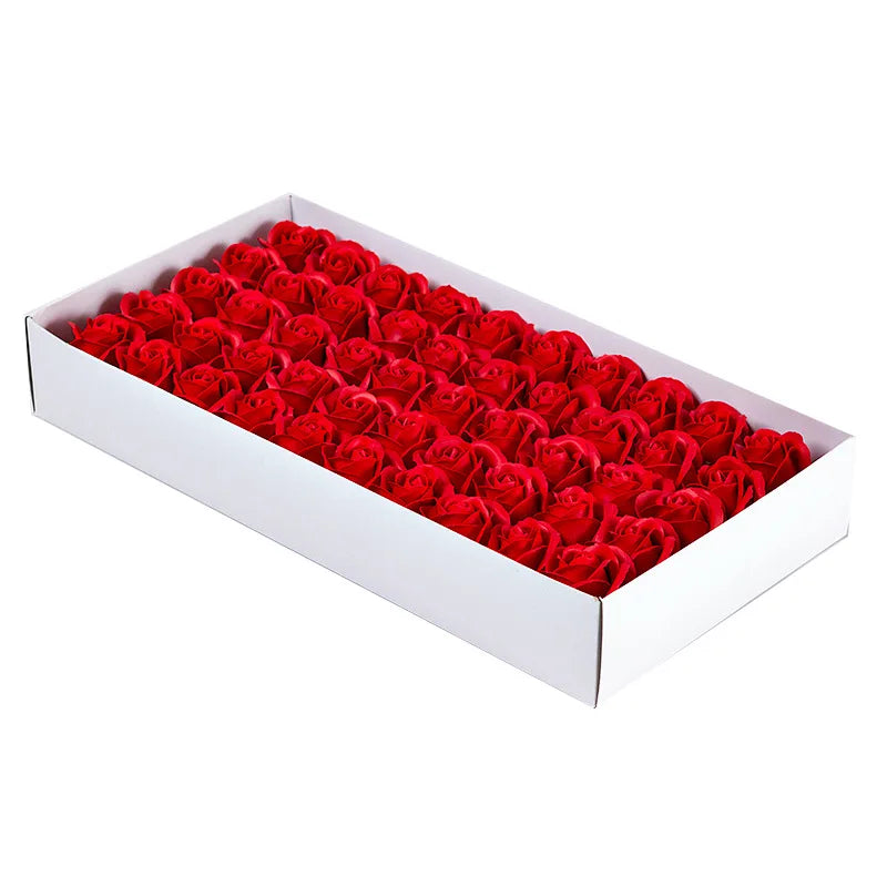 Wholesale 3 Layers Soap Flower Rose Artificial Soap Flower Head for Wedding Decoration Mothers Day Gift Set