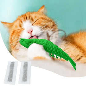 KINYU Eco-Friendly Interactive Cat Chewing Toys Non-Toxic Rubber Teeth Cleaning Shrimp Animal Shape Outdoor Training New Design