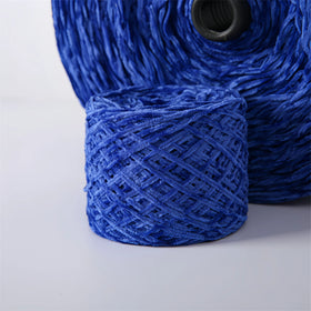 1/4.5nm Blended Polyester Velvet Chenille Yarn Eco-friendly Recycled Fancy Yarn Weaving Embroidery Knitting High Tenacity Dyed