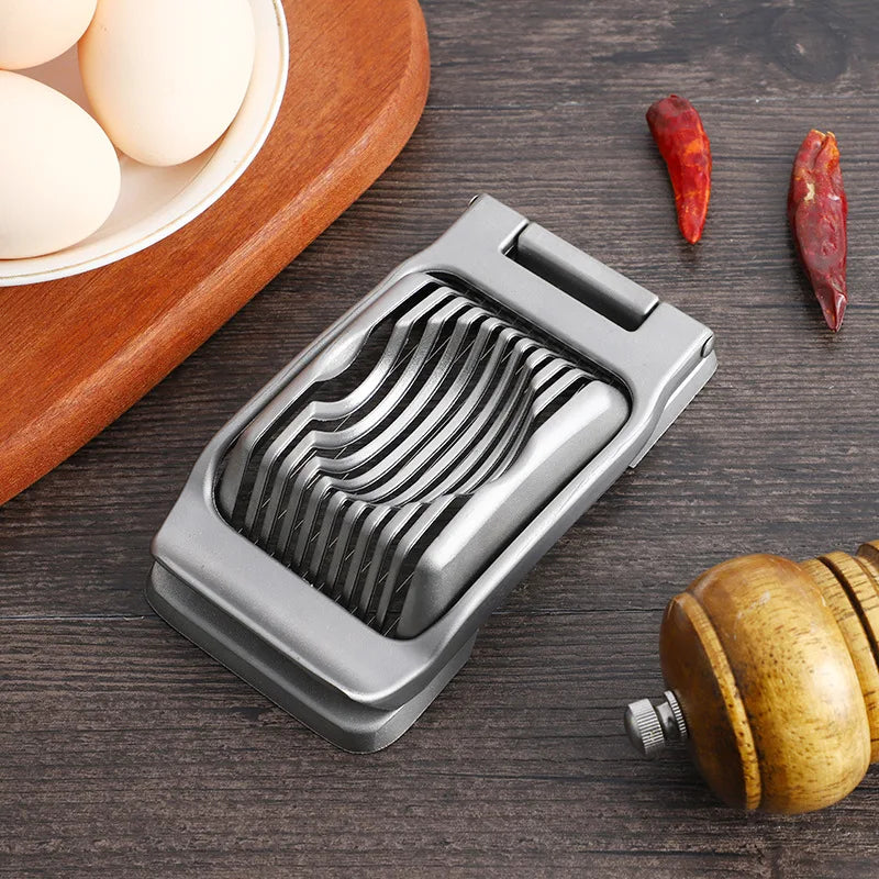 OEM/ODM New Wholesale Aluminium & Stainless Steel Wire Egg Slicer Dishwasher Safe Metal Egg Cutter