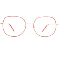 Newest Hot Selling Oval Metal Optical Frames Custom logo Luxury Oversize Frame Eyeglasses Frames