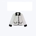 Wholesale Winter Tweed Jacket Woman Lady Custom Color Pocket Tweed Button up Jacket for Women