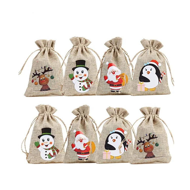 Factory Direct Supply Natural Burlap Jute Shopping Bag With Drawstring