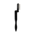 Hongstars Professional Metal Teeth Brush Black  Folding Eyebrow Comb Eyelash Separator Eyebrow Eyelash Grooming Brush