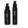 Luxury Cosmetic Container Gold Electroplated Silk Screen Printed Matt Black Skincare Packaging PET Lotion Bottle Pump Sprayer