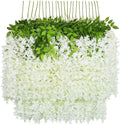 D6 Wedding Faux Wisteria Wall Hanging  Decoration Simulation Flower  Rattan Wholesale Artificial Flower Supplier