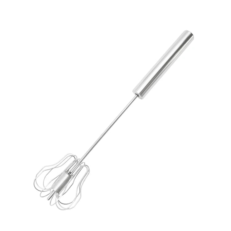 Kitchen Accessories SS Egg Whisk Kitchen Pastry Baking Semi-Automatic Hand Pressure Egg Whisk for WhiskingBeating & Stirring