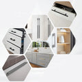 Hidden-in-cabinet Non-reachable Handle-free Wardrobe Shoe Cabinet Drawer Cabinet Door with Aluminum Embedded Handle