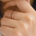 Wholesale Fashion Light Luxury Stainless Steel 1.2mm Wide Enamel Thin Ring Finger Rings Jewelry Women Manufacturer Supplier