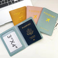 Passport Case Leather Luggage Tags Passport Carrying Case Holder Travel Personalised Passport Cover and Luggage Tag Set