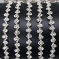 S258 Factory Supply Cheap 9mm Crystal Cup Chain Sewing on Strass Rhinestone Chain Trim Yard