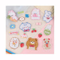 Cartoon Hot Self-adhesive Clothing Animal Fruit Motif Patches for Stationery Box Notebook Diy Bag Shoe Embroidered Garment Patch