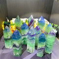 Kindfull Fluorite Tower Good Quality Crystal Wholesale Price Fluorite Point for Decoration