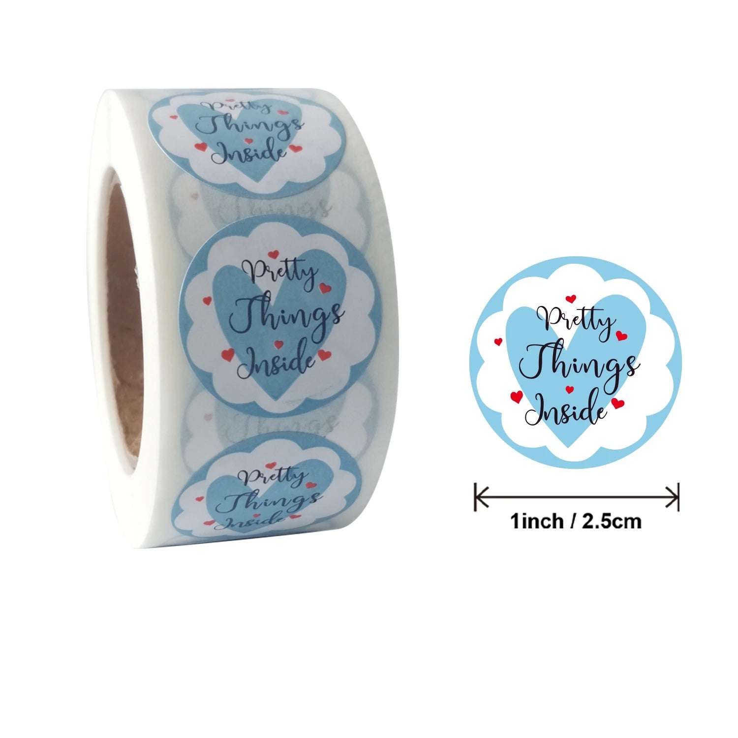 Hot Sale Stickers 25mm Round Adhesive Labels Baking Wedding Party Decoration Sticker