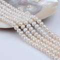 Zhuji Pearl 8-9mm White Freshwater Button Shape Loose Pearls Natural Color Stand for Jewelry Making