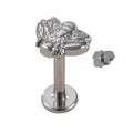 ASTM F136/G23 Titanium Internal Threaded&Push in Studs Labret Lip Studs Piercing Body Wholesale Jewelry