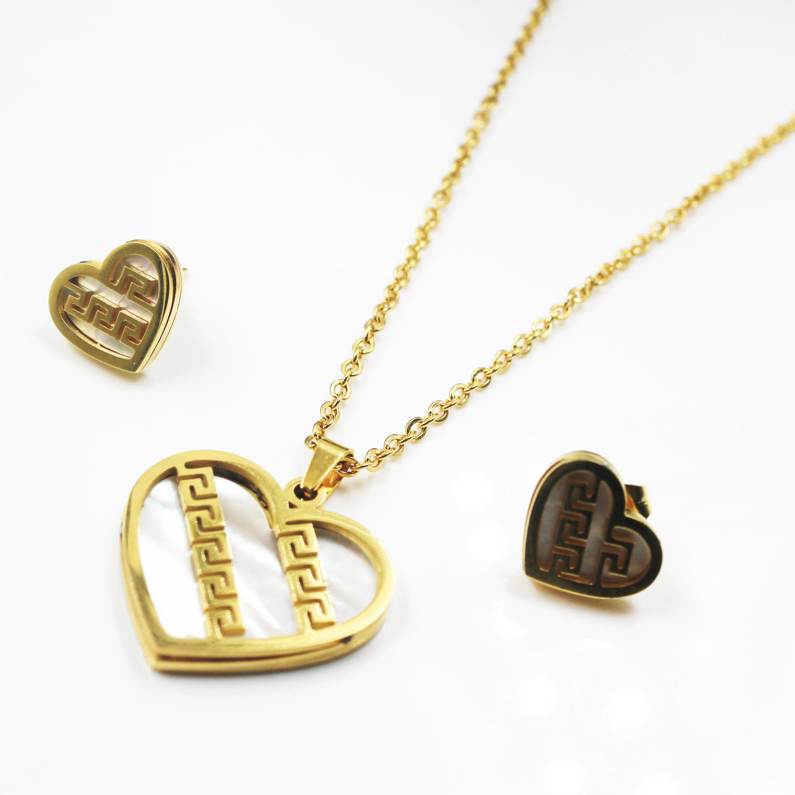 BMZ 2025 New Style Stainless butterfly Jewelry Set Gold butterfly Wedding Heart Jewelry Set