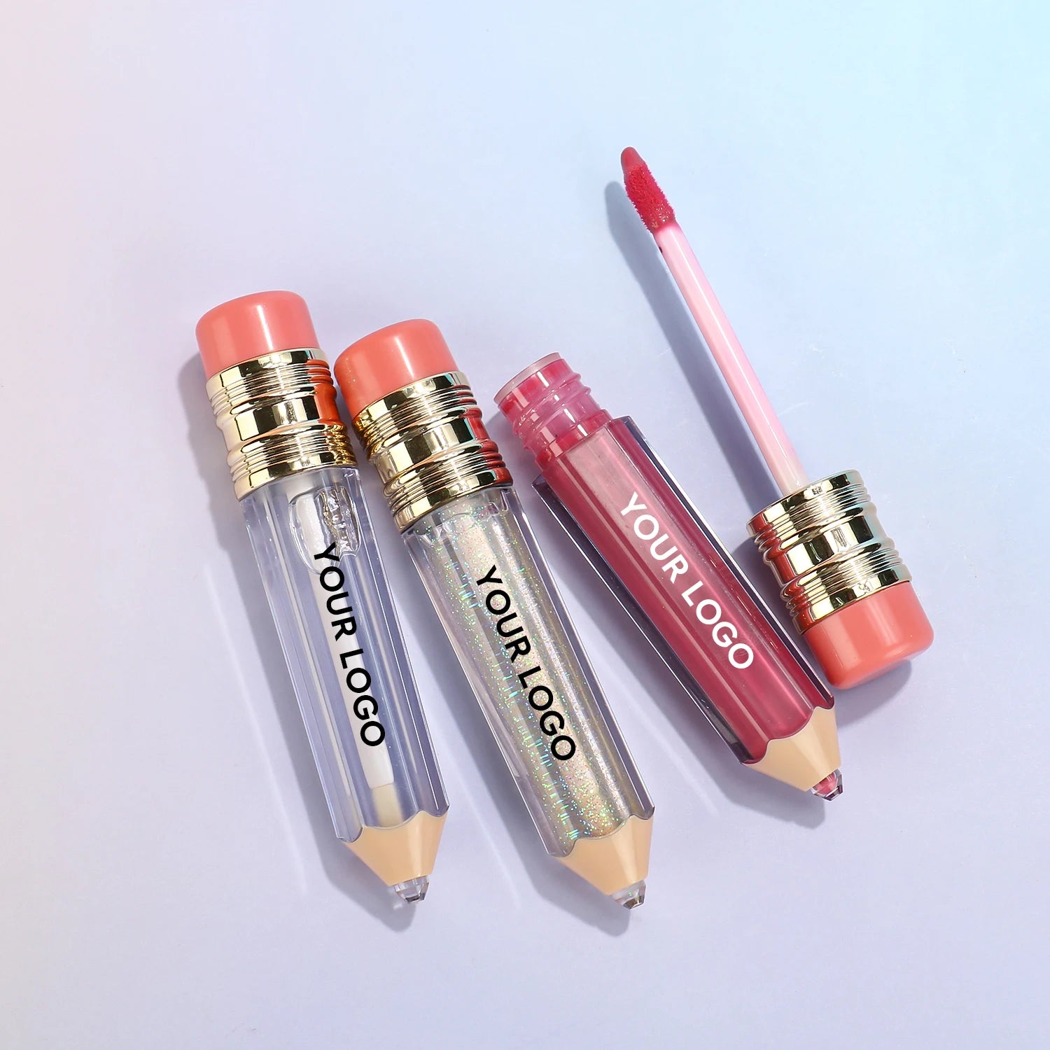 Pencil Lip Gloss Private Label 80 Shades Glossy Matte Lipgloss Long Lasting Vegan Lip Gloss Empty Tubes