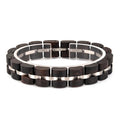 Bobo Bird Adjustable Beaded Wood Bracelet for Women Engraved Logo and Name for Anniversary