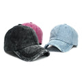 2026 Custom Logo Ball Cap 6-Panel Distressed Denim Hat Plain Washed Jeans From Yiwu