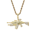 CN214  Brass Setting CZ  Pendant Iced Out Cubic Zircon Necklace Hip Hop Gift Jewelry Bling Bling