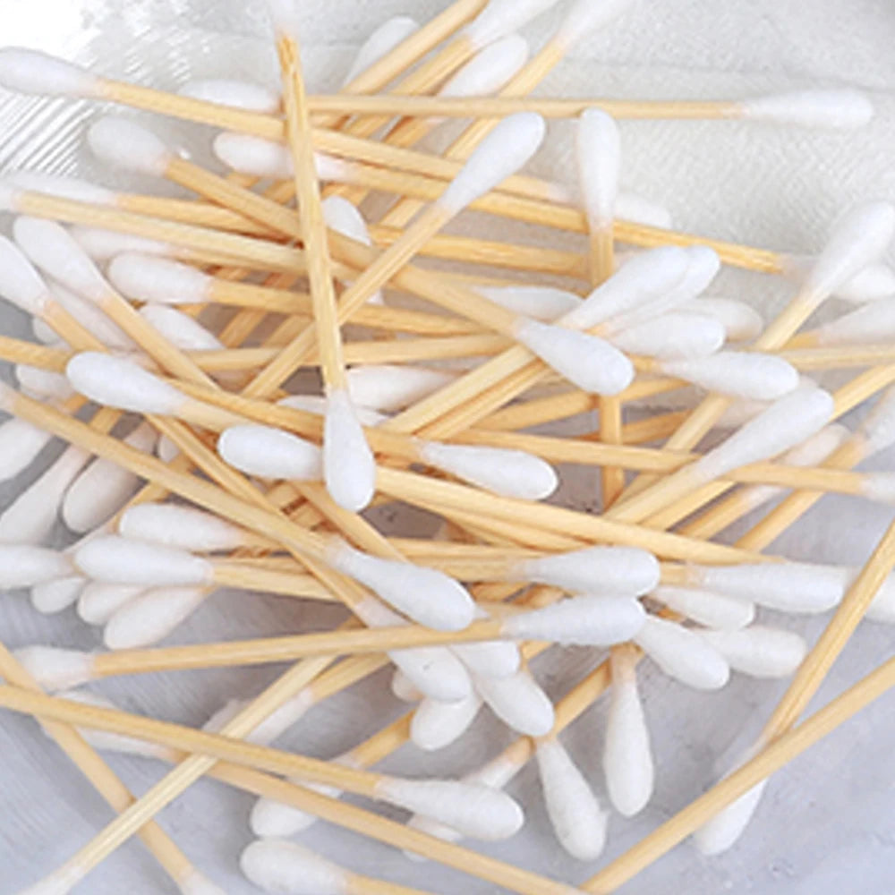 Custom Weight Bamboo Stick Cotton Swabs Bulk Pack Efficient and Versatile Swabs
