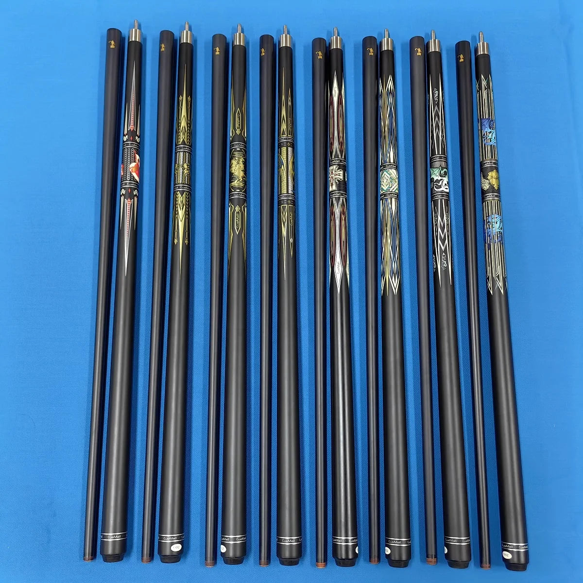 Fashion Design  Hot Selling 1/2 Billiard Carbon Fiber Pool Cue Uni Loc Joint Sticks 12.5-13mm Tips 57Inch Length for Sale