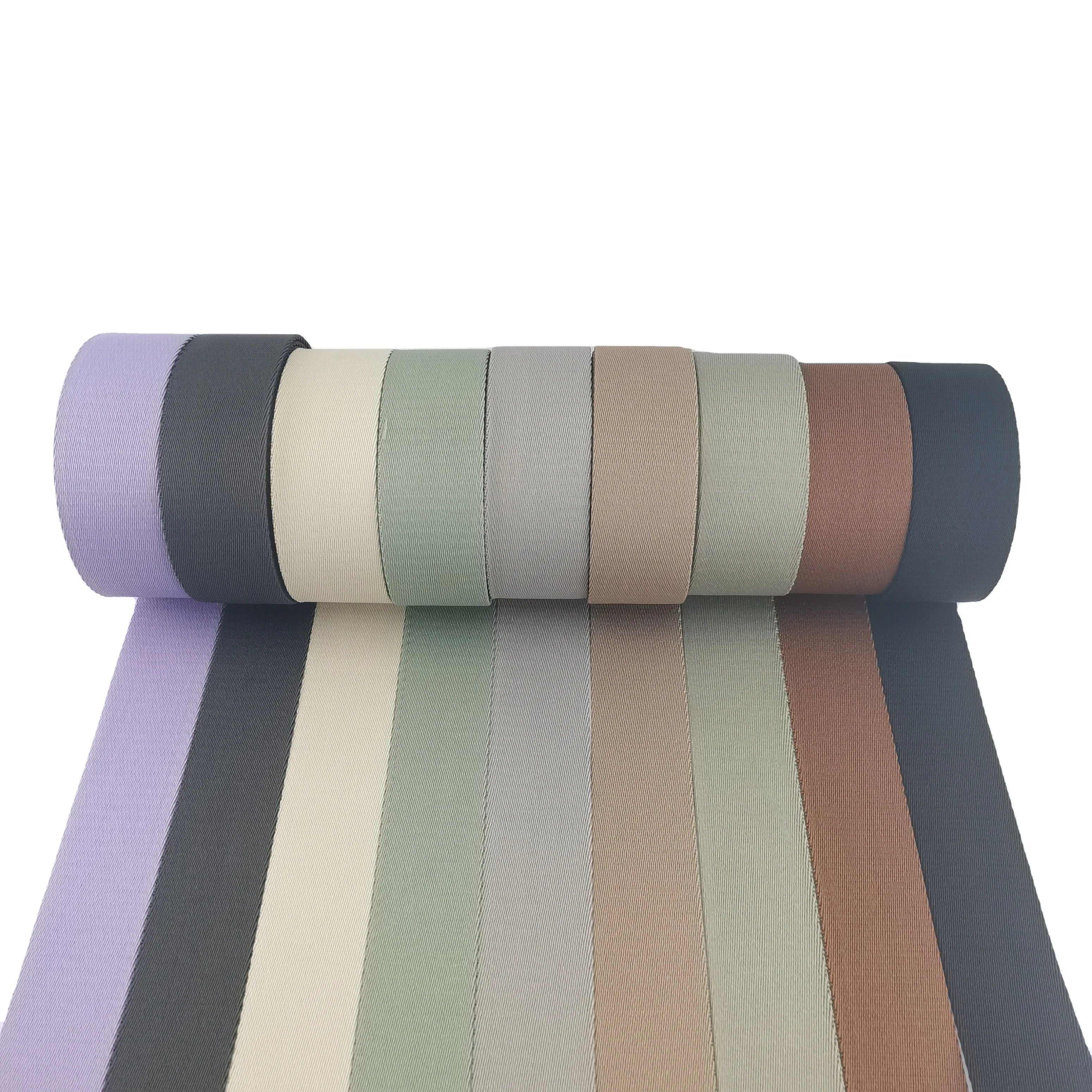 Custom Bag Accessories Polyester Webbing for Luggage Strap Cotton Twill Ribbon for Camera Strap