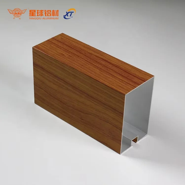 Manufacturer Buildings Aluminum Batten Wood Grain Tube Residential Structure Shapes Outside Wall Facade Panels