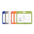 Custom Lanyard with PP Soft Rubber Plastic ID Card Holder Name Badge & Credit Card Case for Personal Identification