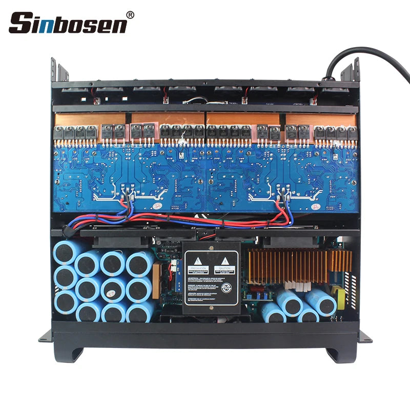 Sinbosen DS-10Q 4 Channel 2000w Single15 Dual15 Sound Equipment Speaker Power  Professional Karaoke Dj Amplifier