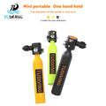 TUDIVING 500cc Factory Wholesale Custom LOGO 5-10mins Portable Small Breathing Bottle Aluminum Underwater Scuba Diving Air Tank MegaBDM