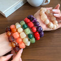 Maiou 2026 New Arrival Bogo Resin Big Beaded Handmade Elastic Stretch Bracelet for Women Gifts Jewelry Party