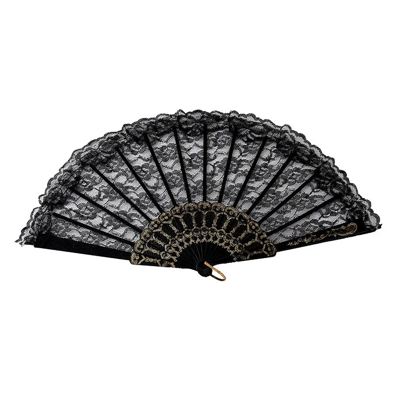 Wholesale Custom Retro Lace Women's Fans Summer Dance Performances Photography Photography Props Folding Fans Fans