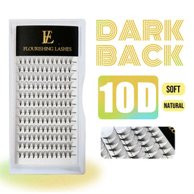 Heat Bonded Short Stem Premade Fans 10D Volume Lashes