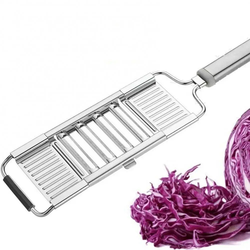Multi-Purpose Vegetable Slicer Set Stainless Steel Cheese Grater & Vegetable Chopper with Adjustable Blades for Vegetables