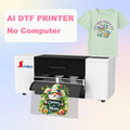 A3 DTF Printer 13inch Roll-to-Roll New No Computer Print Machine Ai Dtf Pigment Ink for T-Shirt Printing