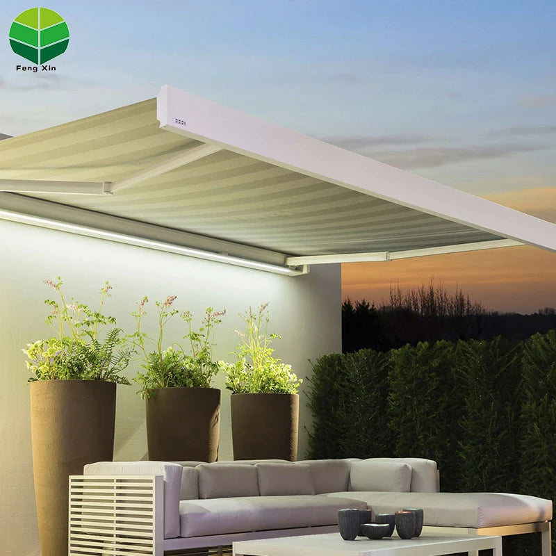 Outdoor Retractable Awning Factory Wholesale Pergola Roof 4x4 Side Electric Sun Awnings