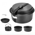 Beeman Nonstick Cooking Pot Set Picnic Hiking Utensils for Camping Portable Cookware Set for Outdoor Adventures