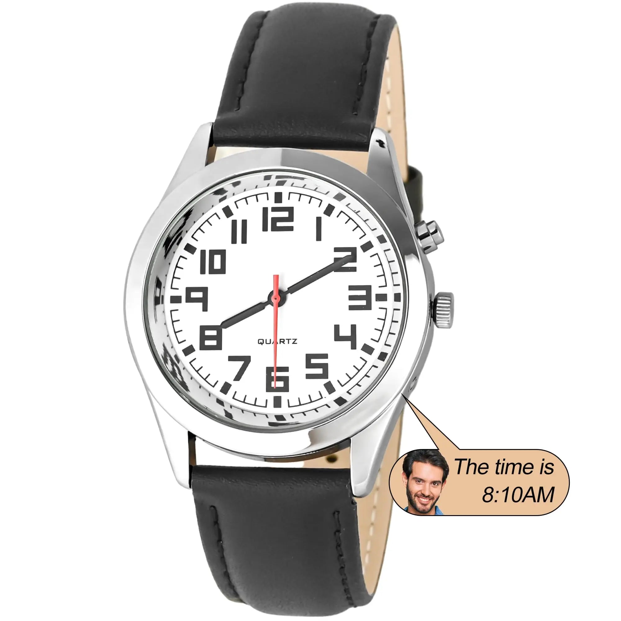 Talking Watches for the Blind Men One-Touch Chime Clearly and Loudly Display the Time Date Best Gift for Blind People