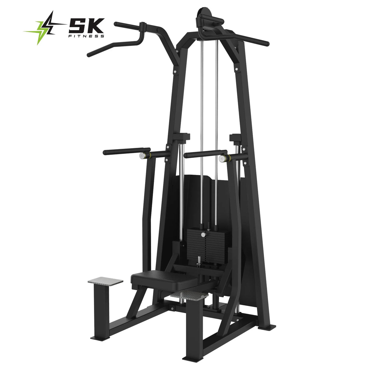 SK-Hot Sell Dip/Chin Assist Machine Single and Double Bar Trainer Steel Pin Load Selection Machines MegaBDM