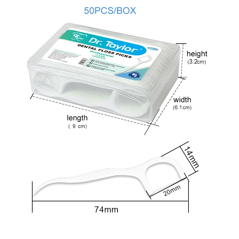 Discount Price Personalized Oem Eco Dental Floss Tooth Pick Oral Care 50pcs/box Dental Floss