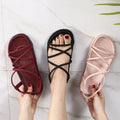 2023 Fashion Summer Beach Women Flat Slippers Red Wide Width Hiking Sandals for Women and Ladies